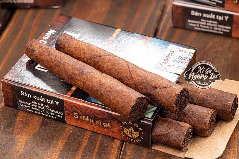 Cigar Mini Toscano Toscanello Nero Cioccolato - Xì Gà Ý Chính Hãng