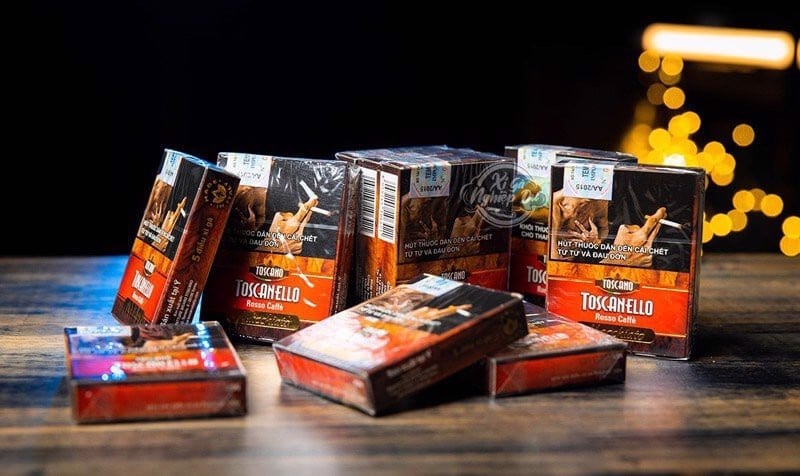 Cigar Mini Toscano Toscanello Rosso Macchiato - Xì Gà Sữa Chính Hãng