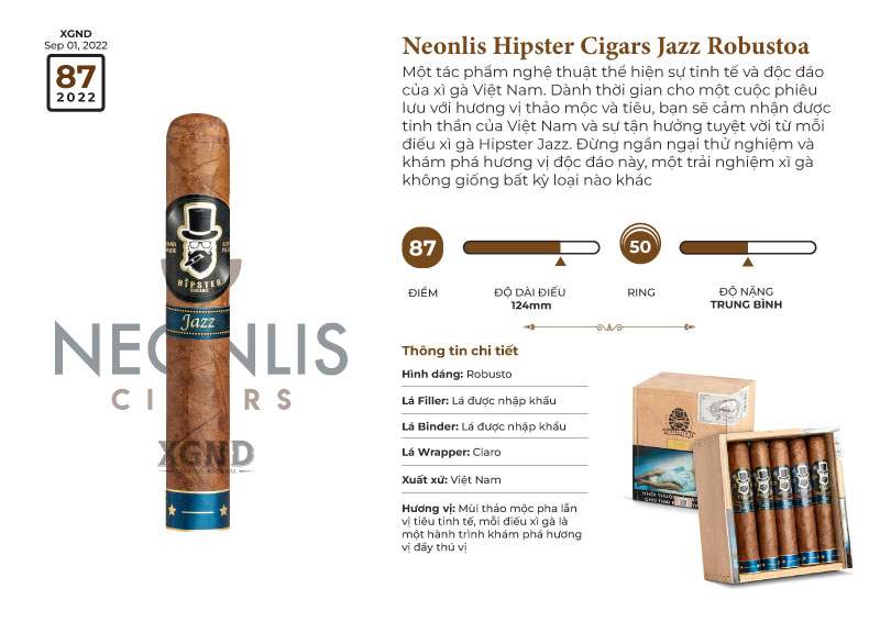 Cigar Neonlis Hipster Cigars Jazz Robusto
