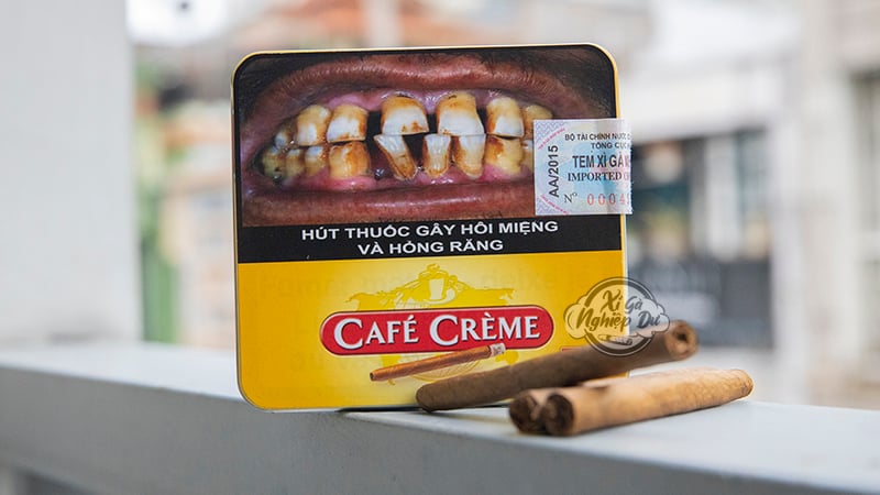 Xì gà Hà Lan Café Crème Chính hãng với tem xì gà nhập khẩu chính ngạch
