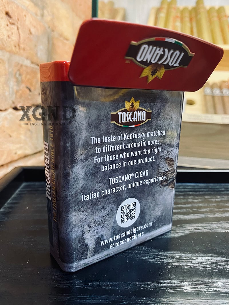 HỘP THIẾC TOSCANO BẢO QUẢN CIGAR TOSCANELLO CHÍNH HÃNG