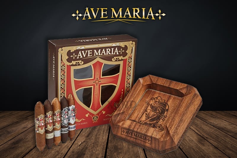 Cigar Ave Maria 5 Điếu Perfecto Collection Kèm Gạt Tàn - Hộp Quà Tặng Xì Gà Chính Hãng