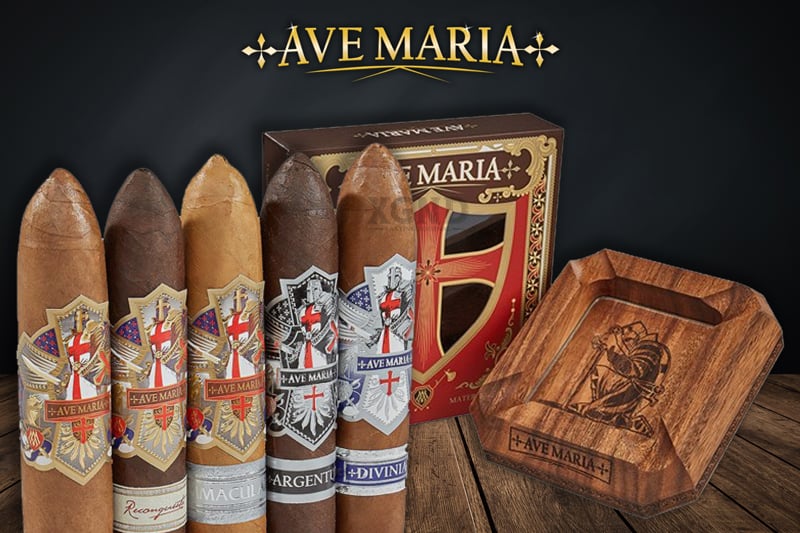 Cigar Ave Maria 5 Điếu Perfecto Collection Kèm Gạt Tàn - Hộp Quà Tặng Xì Gà Chính Hãng