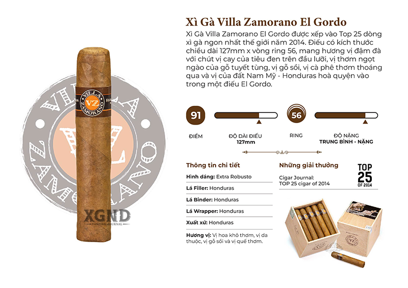 Cigar Villa Zamorano El Gordo