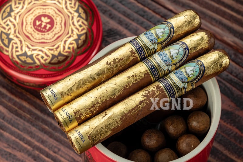 Cigar Neonlis Nuevo Mundo La Nina Hộp Sứ Limited Điếu Dát Vàng 2024 Chính Hãng