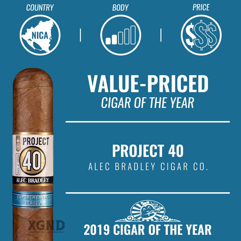 Cigar Alec Bradley Project 40 05.50 Habano Robusto - Xì Gà Chính Hãng