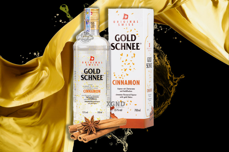 Rượu Gold Schnee Cinnamon 24K Gold 700ml Chính Hãng