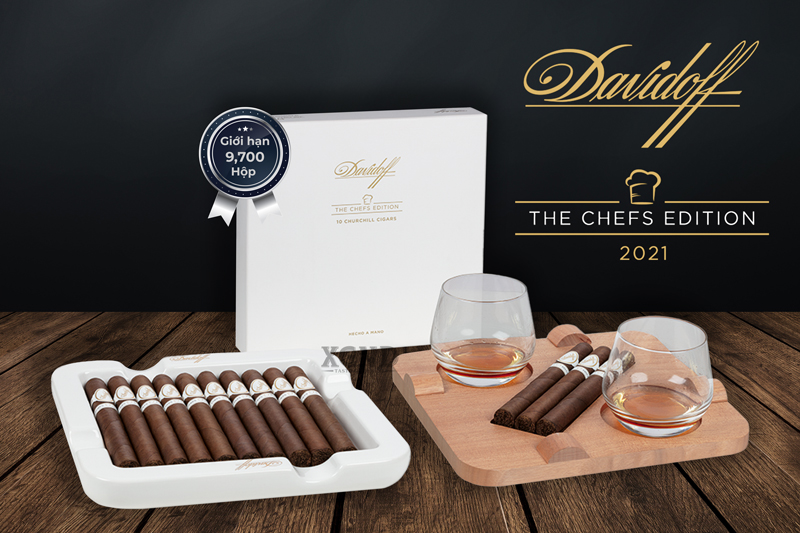 Cigar Davidoff Chefs Churchill Limited Edition 2021 - Xì Gà Chính Hãng - Hộp 10 Điếu