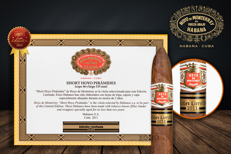 Cigar Cuba Hoyo De Monterrey Short Hoyo Piramides Edicion Limitada 2011 -  Xì Gà Cuba Chính Hãng - Hộp 10 Điếu