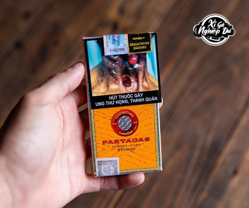 Xì Gà Cuba Mini Partagas Chicos Chính Hãng - Hộp 5 Điếu