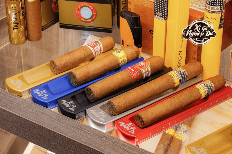 Gạt Tàn Xì Gà Đơn Kim Loại Nguyên Khối - Gạt Tàn Cigar Cho 1 Người