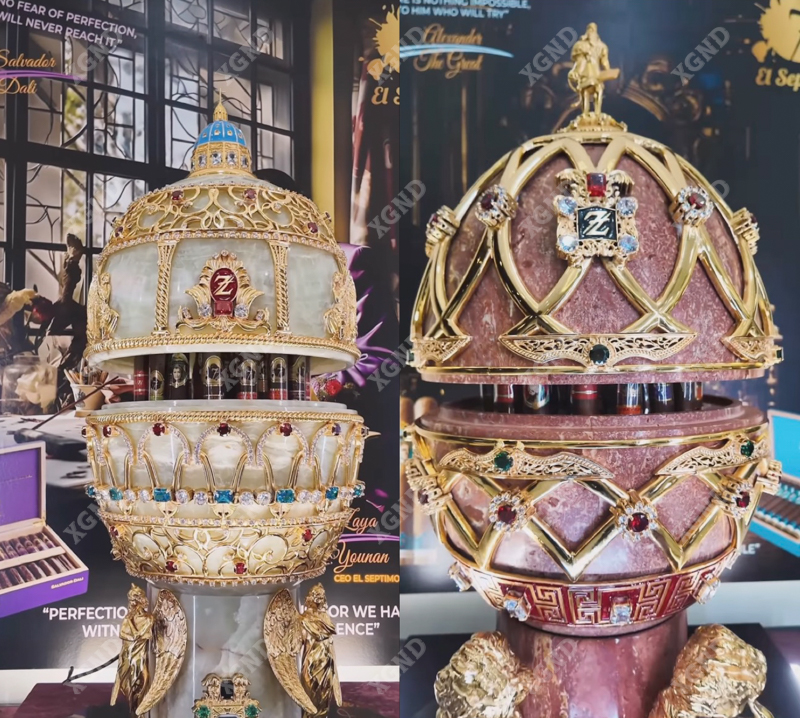 El Septimo Ra Mắt Bộ Sưu Tập Hộp Giữ Ẩm Xì Gà Hình Trứng Fabergé Sang Trọng