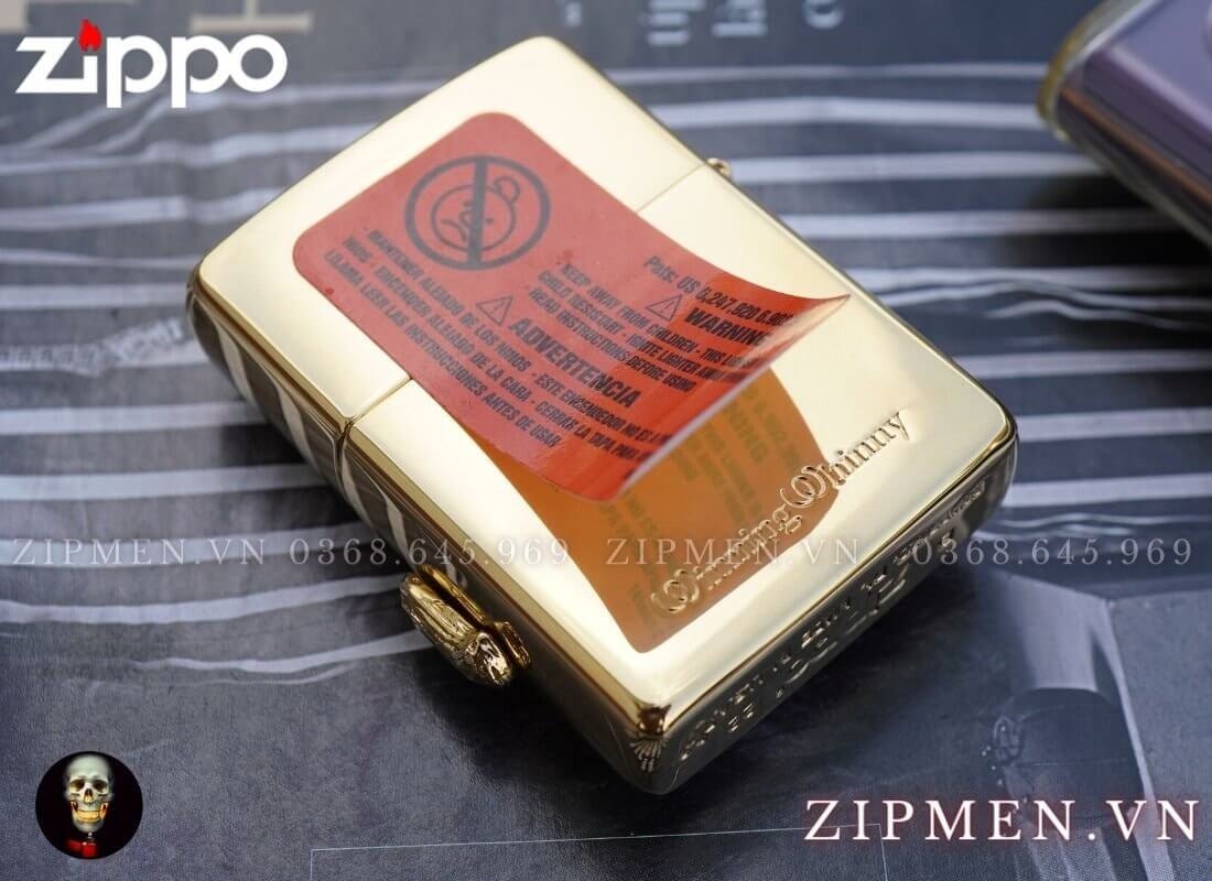 Bật lửa zippo armor đồng mạ vàng 18k cao cấp chính hãng