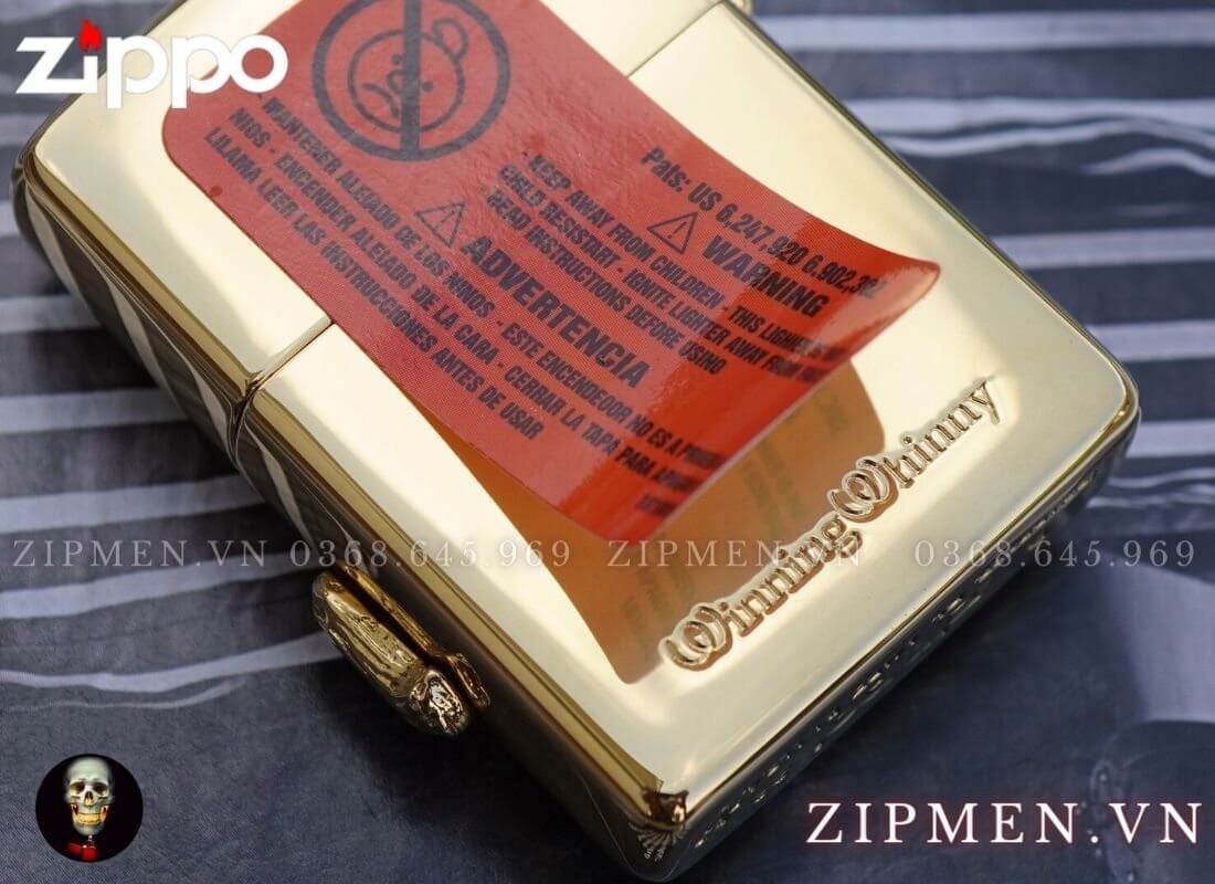 Bật lửa zippo armor đồng mạ vàng 18k cao cấp chính hãng