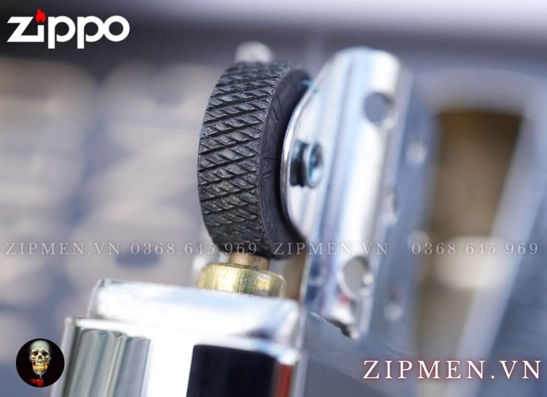 Bật lửa zippo vintage made in usa trắng bóng