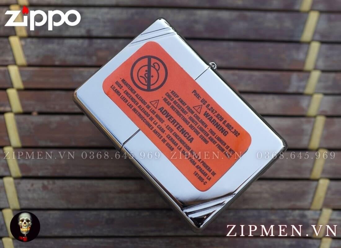 Hộp quẹt zippo USA vintage logo quốc huy hoa kỳ cao cấp | bật lửa zippo chính hãng