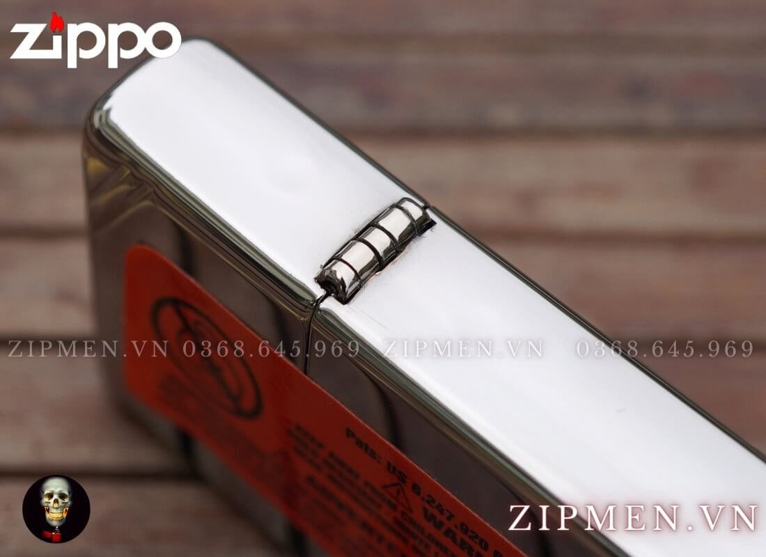 Hộp quẹt zippo USA vintage logo quốc huy hoa kỳ cao cấp | bật lửa zippo chính hãng