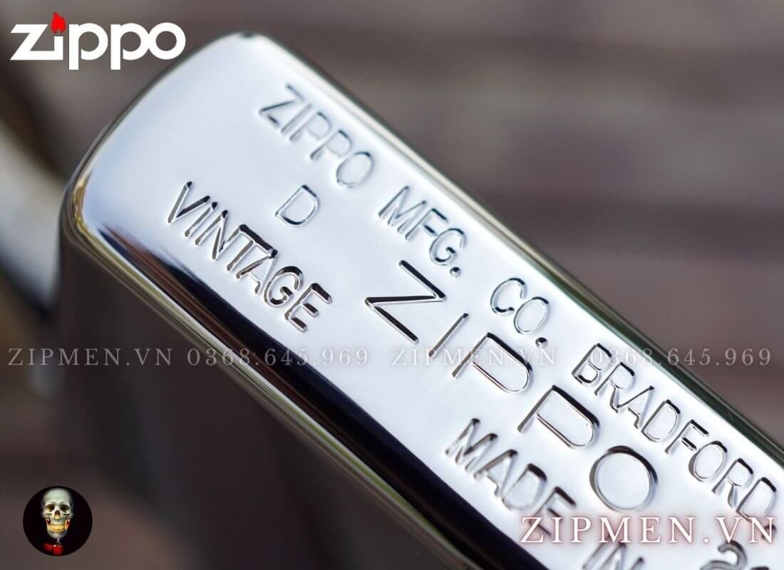 Hộp quẹt zippo USA vintage logo quốc huy hoa kỳ cao cấp | bật lửa zippo chính hãng