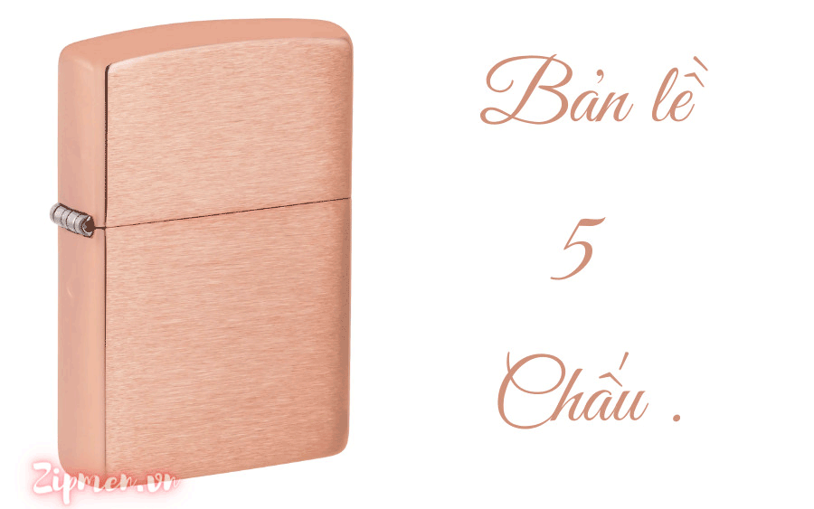 Bản lề Zippo solid đồng đỏ chính hãng