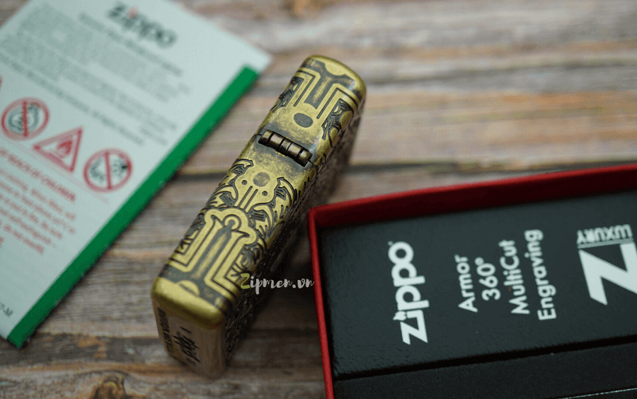 Cạnh bên Zippo usa chính hãng