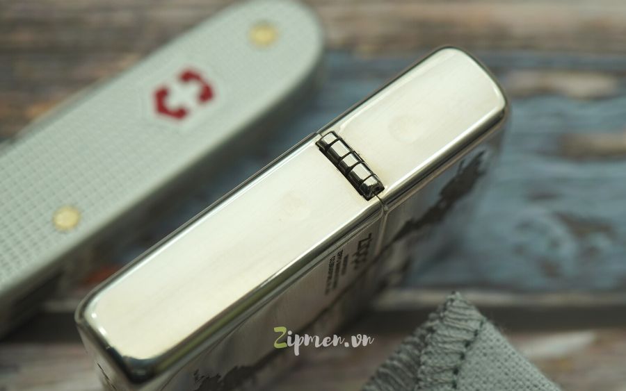 Bản lề Zippo bạc khối