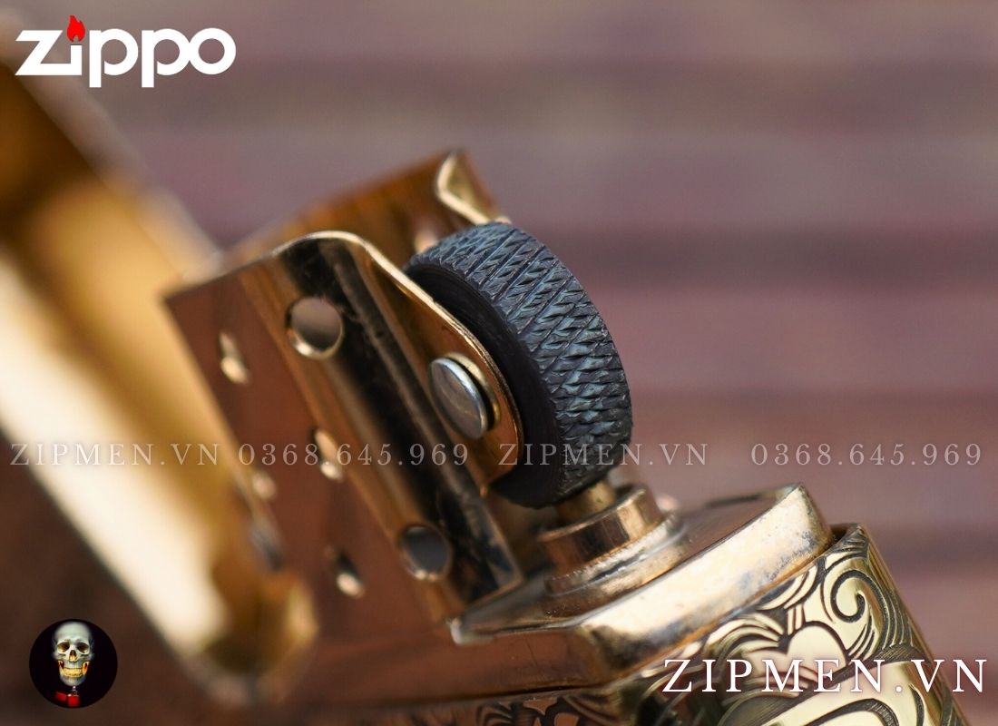 Hộp quẹt zippo armor chủ đề rồng vàng châu Á limited edition