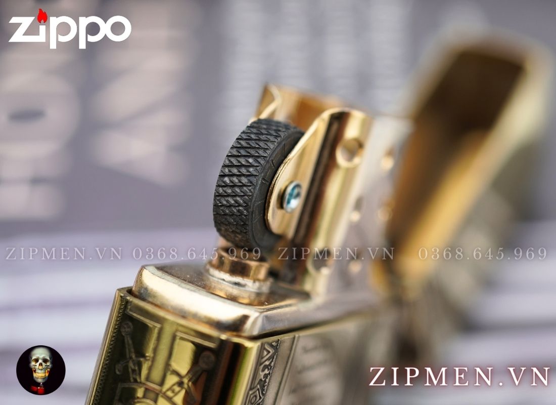 zippo USA Armor hiệp sỹ trung cổ God Wills It