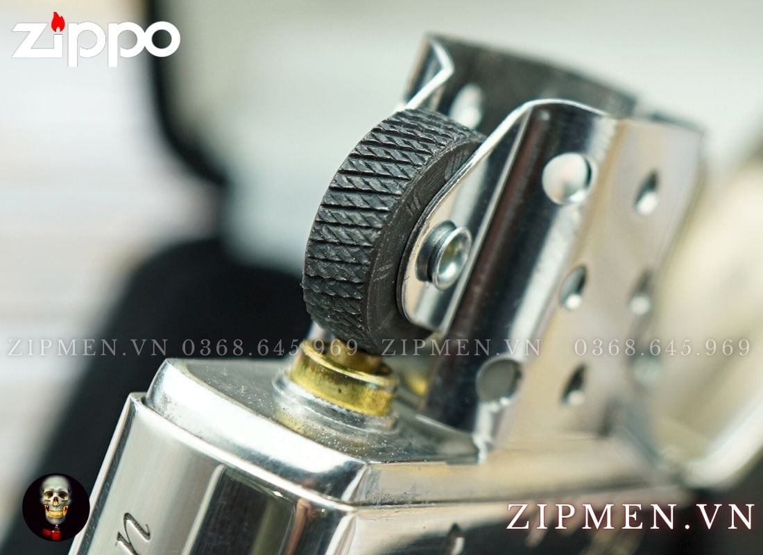 Bật lửa Zippo sterling bạc khối chủ đề Hổ thượng sơn