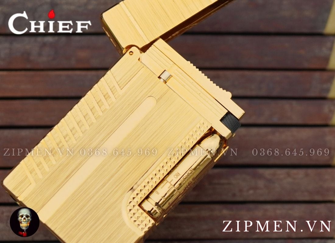 Bật lửa ga đá Chief âm chuông chủ đề điệp viên 007