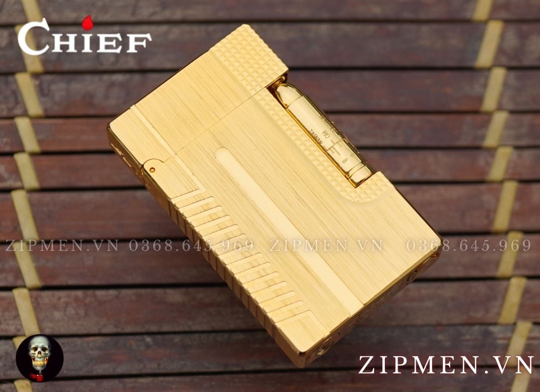 Bật lửa ga đá Chief âm chuông chủ đề điệp viên 007