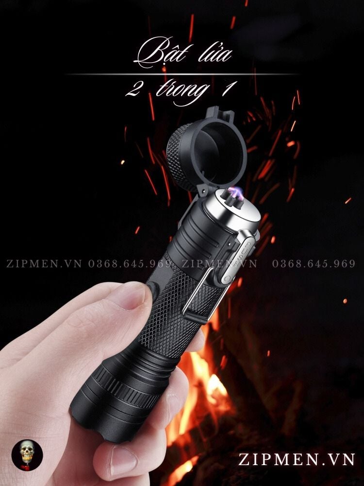 Bật lửa đèn pin 2 chức năng