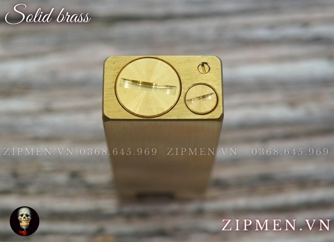 Bật lửa độc bằng đồng thau nguyên khối