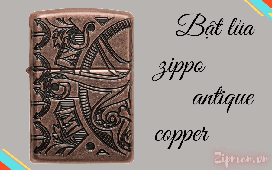Chiếc Zippo antique copper  hàng hải