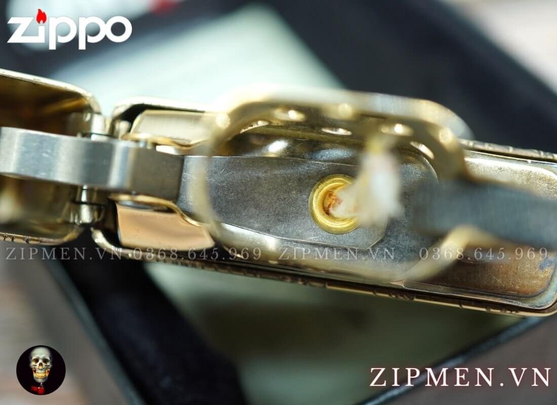 Bật lửa zippo armor xuất nhật limited hình cá chép hoá rồng