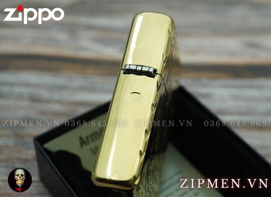 Bật lửa zippo armor xuất nhật limited hình cá chép hoá rồng