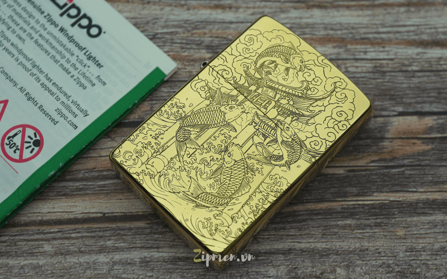Bật lửa zippo cá chép vũ môn