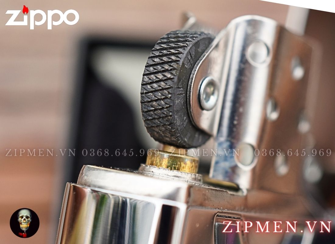 Zippo xuất Nhật Bản khảm trai logo zippo cao cấp