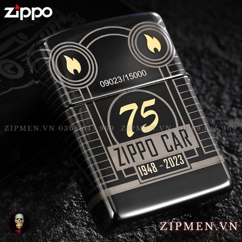 Bật lửa zippo USA vỏ dày cao cấp limited| Zippo car coty 48692 mạ