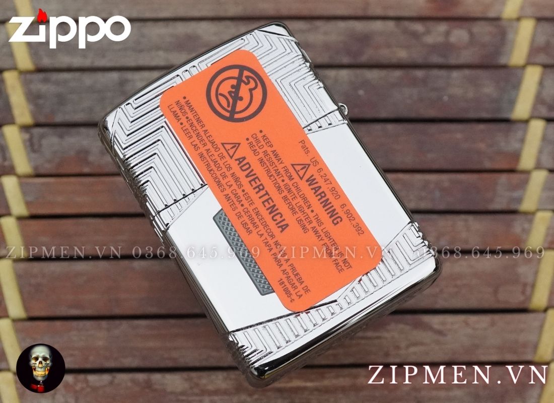 Bật lua zippo armor harley davidson collectible 2022 cao cấp màu trắng chrome