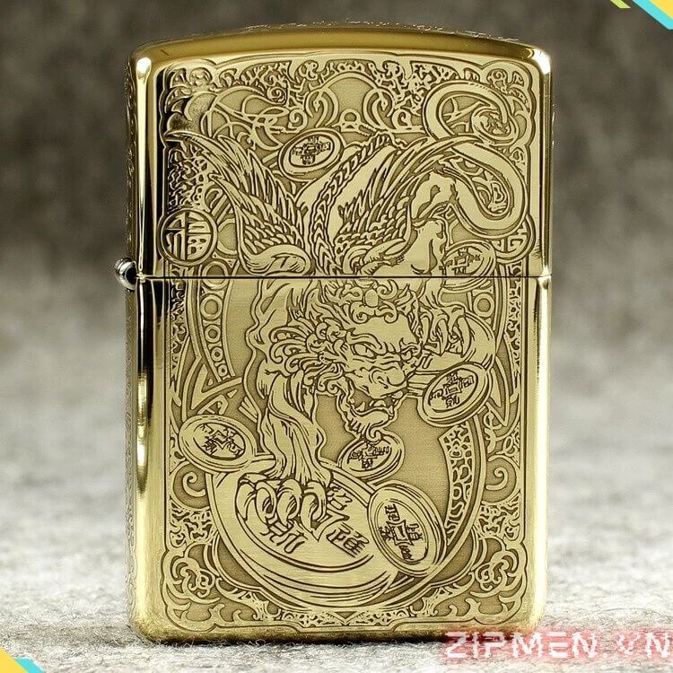 Bật lửa zippo hình kỳ lân
