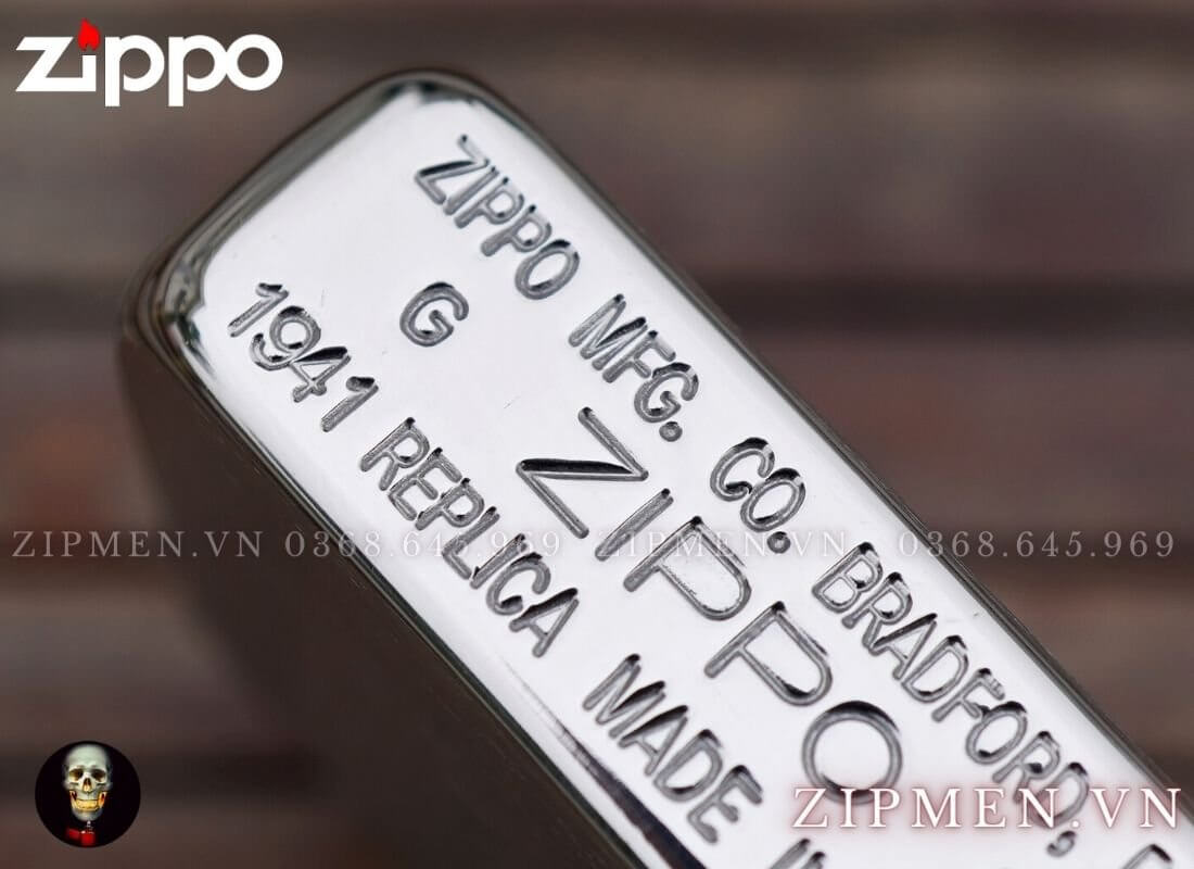 Bật lửa zippo replica 1941 crom