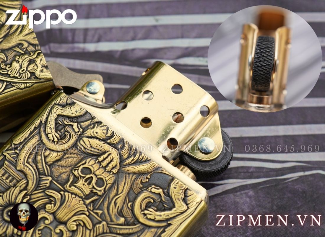 Zippo Armor xuất Nhật cung hoàng đạo Sư Tử