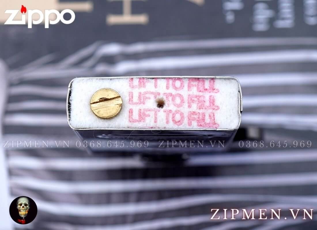 bật lửa zippo armor trắng bóng chính hãng