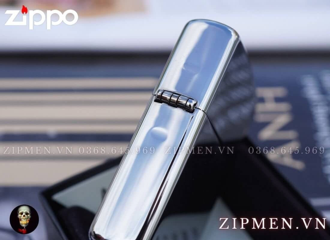 bật lửa zippo armor trắng bóng chính hãng