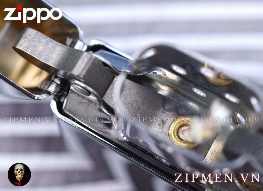 bật lửa zippo armor trắng bóng chính hãng