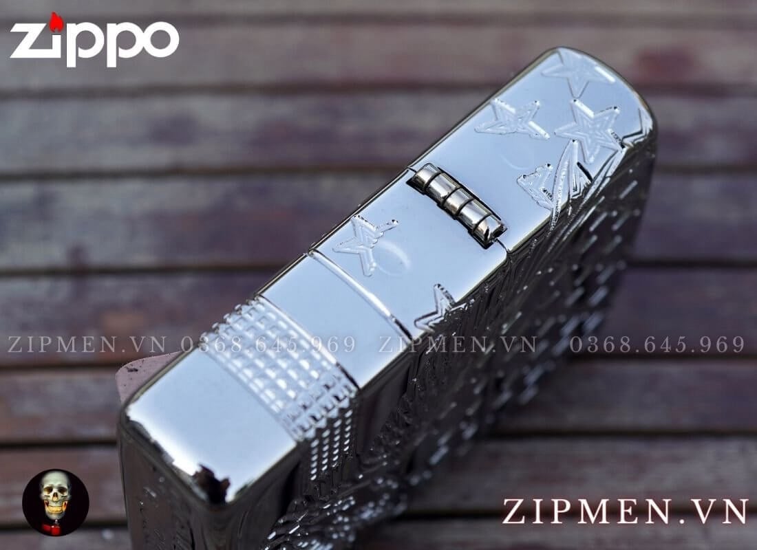 Bật lửa zippo usa chủ thể đại bàng cờ mỹ | Bật lửa zippo chủ yếu hãng