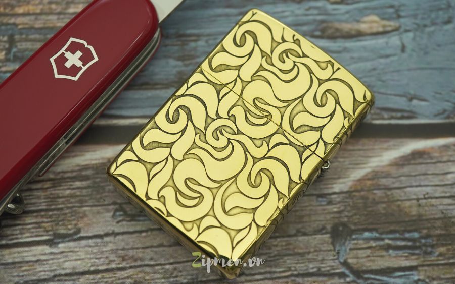 Mặt sau Zippo usa chính hãng