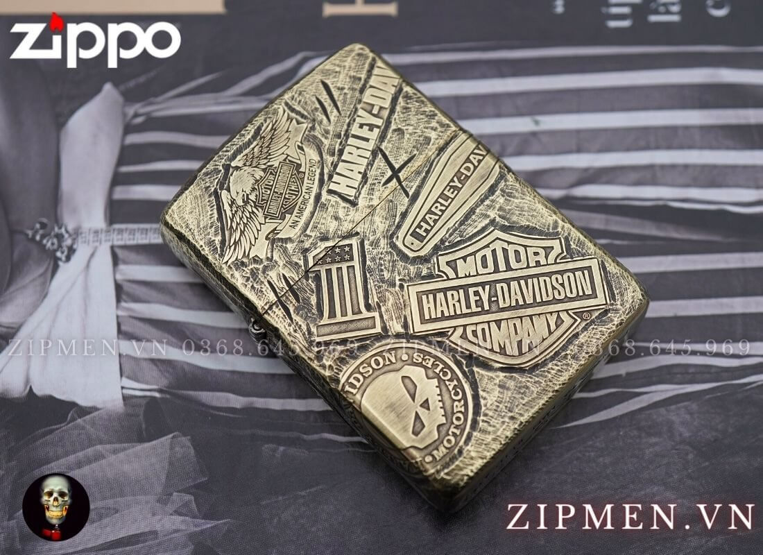 Bật lửa zippo usa harley davidson | Bật lửa zippo chính hãng