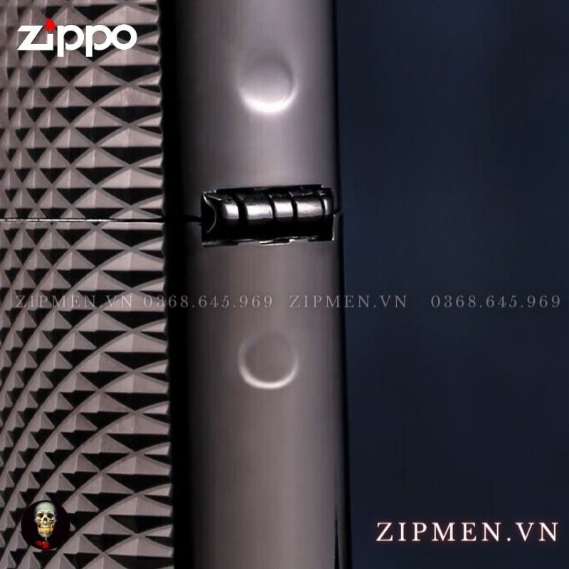 Bật lửa Zippo armor Ebony đen bóng xuất Nhật Bản limited
