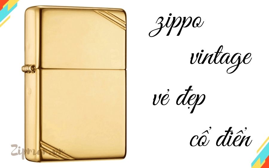 Bật lửa Zippo vintage kiểu dáng cổ điển